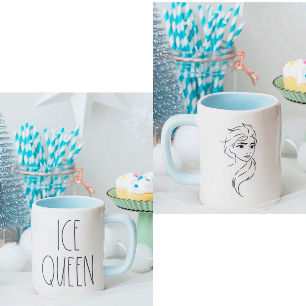 NEW Rae Dunn Artisan Collection by Magenta Disney Frozen Elsa Ice Queen Blue Mug